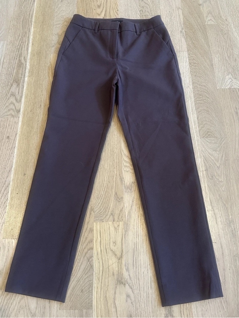 White House Black Market Comfort Stretch Slim Ankle Pants Espresso Brown NWOT 2